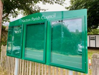 New Notice Board by Village Hall