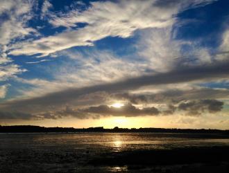 Sunset at Nacton shore