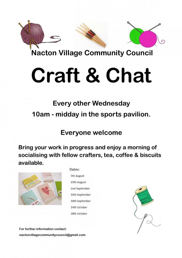 craft and chat til oc 26